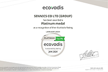 Sennics receives highest rating from EcoVadis